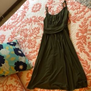 Kaileigh olive knit dress.